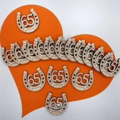 Streu 65 Geburtstag Tischstreu Deko Holz Jubiläum zum Basteln dekorieren u. verzieren DIY