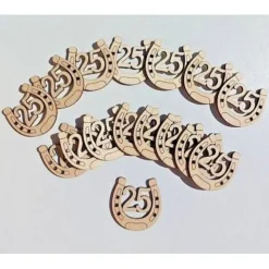 Streudeko 25 Geburtstag Tischstreu Deko Holz Jubiläum zum basteln dekorieren u. verzieren DIY