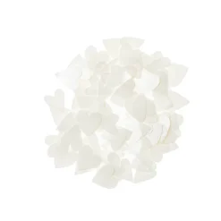 Streudeko Flitter Herzen cremefarben