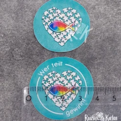 Streuteile Deko Kommunion – Motto „Wer teilt - gewinnt“ – 20 handgemachte Streuteile zur Tischdeko