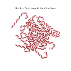 Streuteile Zuckerstangen Holz 24 Stück