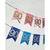 Super elegante Girlande zum 90. Geburtstag in Pink, Rosa und Gold