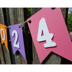 Super schöne Girlande zum Abitur, ABI 2026 in Grün und Beige mit silberner Schrift #Abi #Abitur #Abschluss