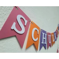 Super schöne Girlande zum Abitur, ABI 2026 in Grün und Beige mit silberner Schrift #Abi #Abitur #Abschluss