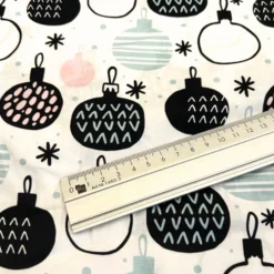 Swafing - Baumwolle Christbaumkugeln hell - Weihnachten - 50cm