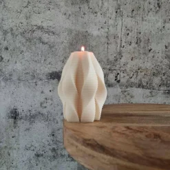 Swirl Candle I Geometrische Kerze I Groß 14 cm XL I Dekorative Kerze I Sojawachs I Home Decor I Trend I Hingucker I Hand