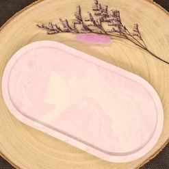 Tablett in Marmoroptik für Tassen, Tischdekoration oder als Geschenk für den Umzug