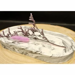 Tablett in Marmoroptik für Tassen, Tischdekoration oder als Geschenk für den Umzug