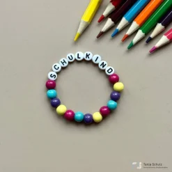Tanja Schulz Shop |  zur Einschulung – farbenfrohes Armband für Schulanfänger
