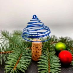 Tannenbaum Aludraht Weinkorken Sektkorken Upcycling