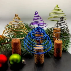 Tannenbaum Aludraht Weinkorken Sektkorken Upcycling