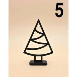 Tannenbaum aus Holz Line Art minimalistisches Design moderner abstrakter Weihnachtsbaum Weihnachtsdeko Weihnachten Deko