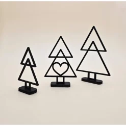 Tannenbaum aus Holz Line Art minimalistisches Design moderner abstrakter Weihnachtsbaum Weihnachtsdeko Weihnachten deko