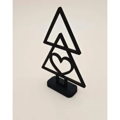 Tannenbaum aus Holz Line Art minimalistisches Design moderner abstrakter Weihnachtsbaum Weihnachtsdeko Weihnachten deko