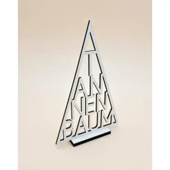 Tannenbaum aus Holz Line Art Christbaum moderner abstrakter Weihnachtsbaum Weihnachtsdeko Weihnachtsgeschenk  Dekoration