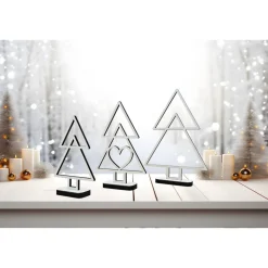 Tannenbaum aus Holz Line Art minimalistisches Design moderner abstrakter Weihnachtsbaum Weihnachtsdeko Weihnachten deko