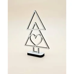 Tannenbaum aus Holz Line Art minimalistisches Design moderner abstrakter Weihnachtsbaum Weihnachtsdeko Weihnachten deko