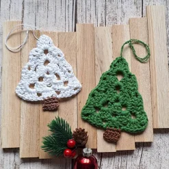 Tannenbaum gehäkelt ~ Weihnachtsbäume ~ Baumschmuck Weihnachten ~ Geschenkanhänger ~ Deko