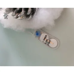 Tannenbaum mit Schneemann in Rosa, Dekoration,Weihnachtszeit,Adventzeit  mit Beleuchtung,Unikat