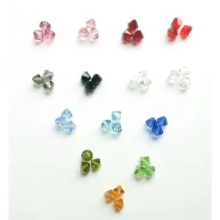 Tannenbaum Ohrringe mit funkelnden Kristallen