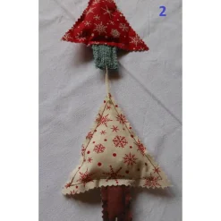 Tannenbaumgirlande – Weihnachtsdeko für Tür, Fenster & Wand, 5 Bäume, ca 85-90cm