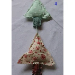 Tannenbaumgirlande – Weihnachtsdeko für Tür, Fenster & Wand, 5 Bäume, ca 85-90cm