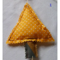 Tannenbaumgirlande – Weihnachtsdeko für Tür, Fenster & Wand, 5 Bäume, ca 85-90cm