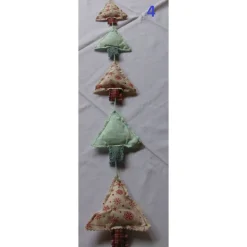 Tannenbaumgirlande – Weihnachtsdeko für Tür, Fenster & Wand, 5 Bäume, ca 85-90cm