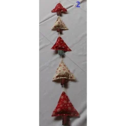 Tannenbaumgirlande – Weihnachtsdeko für Tür, Fenster & Wand, 5 Bäume, ca 85-90cm