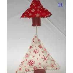 Tannenbaumgirlande – Weihnachtsdeko für Fenster, Tür & Wand aus Baumwolle, 5 Bäume, 85-90cm