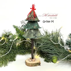 Tannenbäumchen Stoffbaum tannengrün – Handgemachte Deko in 3 Größen