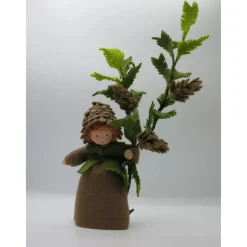Tannenzapfen Kind - Blumenkind - Jahreszeitentisch - Waldorf Art - Tannenbaum -Herbst Dekoration - Art.Nr. HE11