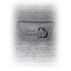 Tasche für Make-up, Kosmetiktasche, Mäppchen u.v.m. mit süßem Meerschweinchen