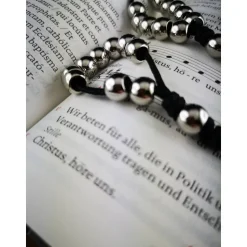 Taschenrosenkranz, Fingerrosenkranz,katholischer Rosenkranz, Edelstahl