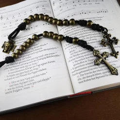 Taschenrosenkranz, Fingerrosenkranz,katholischer Rosenkranz, Metall