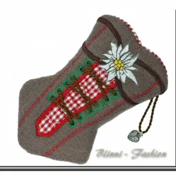 Taschentüchertasche - KORSETT - für Taschentücher oder ein kleines Handy, Tatüta, Trachten, aus Wollstoff, Farbwahl, Oktoberfest