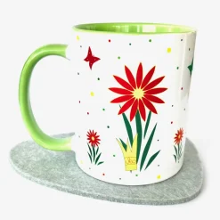 Tasse für die Cousine, hellgrün