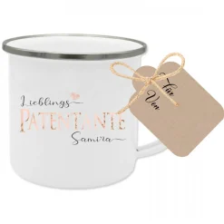 Tasse für die Patentante, Personalisiertes Geschenk für die Lieblingspatentante, Namenstasse als Geschenkidee