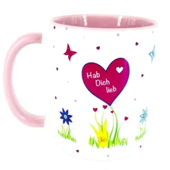 Tasse für Oma, Kaffeebecher mit Spruch, Glück ist eine Oma wie Dich zu haben