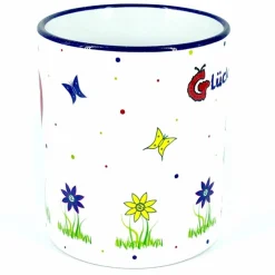 Tasse für Opa, Kaffeebecher mit Spruch: Glück ist, einen Opa wie dich zu haben