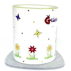 Tasse für Schwiegervater, Tasse mit Sprich, Glück ist einen Schwiegervater wie Dich zu haben