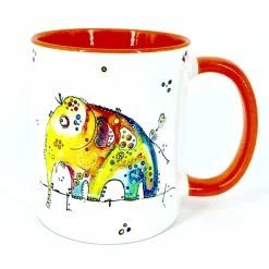 Tasse mit Elefant Gertrude, Funny-Art, Geschenk für Elefanten-Liebhaber und Wildschützer