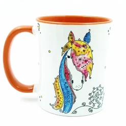 Tasse Pferd personalisiert, Geschenk-Idee Pferde-Mensch, Funny-Art Aquarell Illustration