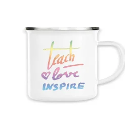 Tasse Teach Love Inspire bunt