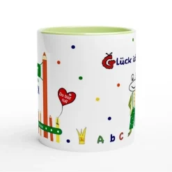 Tasse zur Einschulung - personalisiert mit Namen - ABC Design