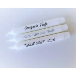 Taufe * Taufkerze * Kerze * Tauflicht * Gastgeschenk * Mitbringsel * Personalisiert