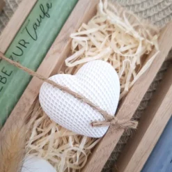 Taufe Taufgeschenk Dekoherz Kerzenhalter rund Geschenkset für Mädchen und Jungen zur heiligen Taufe Taufkerze