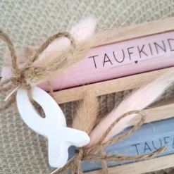 Taufe Taufgeschenk mit symbolischen Fisch Geschenkset für Mädchen und Jungen zur heiligen Taufe