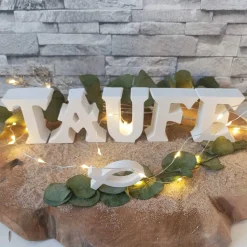 Taufe Tischdeko aus Raysin – Personalisierte Deko & Geschenkideen für Jungen & Mädchen