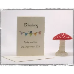 Taufeinladung individualisiert für Jungen